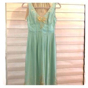 Anthropologie embellished midi dress